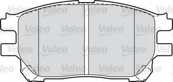 598710 VALEO Brake Pad Set, disc brake