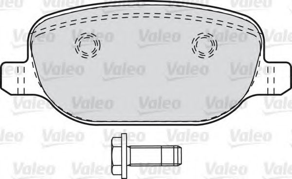 601029 VALEO Brake Pad Set, disc brake