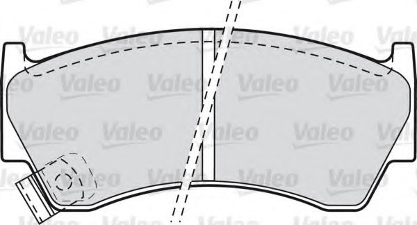598697 VALEO Brake System Brake Pad Set, disc brake