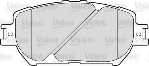 598862 VALEO Brake Pad Set, disc brake