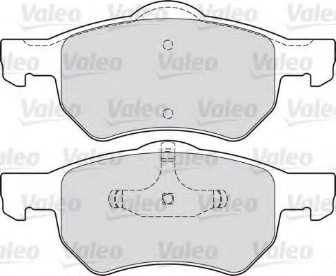 598756 VALEO Brake System Brake Pad Set, disc brake