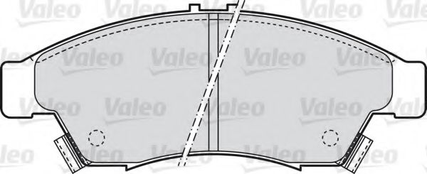 598848 VALEO Brake Pad Set, disc brake