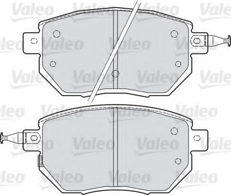 598918 VALEO Brake System Brake Pad Set, disc brake