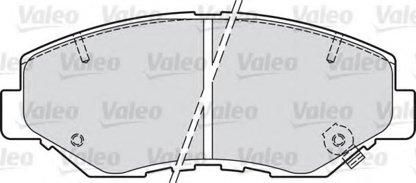 598757 VALEO Brake Pad Set, disc brake
