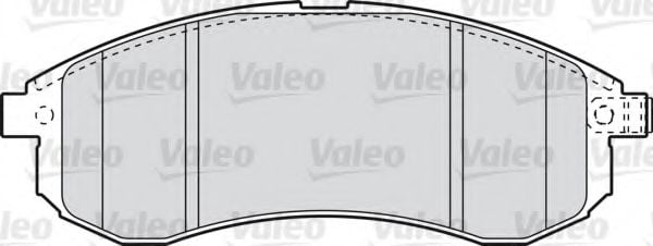 598855 VALEO Brake Pad Set, disc brake