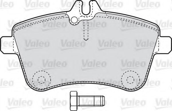 598795 VALEO Brake Pad Set, disc brake