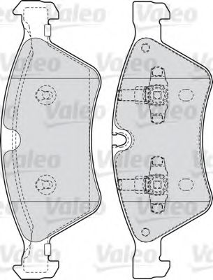 598728 VALEO Brake Pad Set, disc brake
