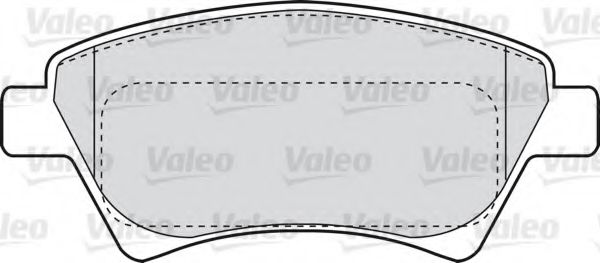 598558 VALEO Brake Pad Set, disc brake