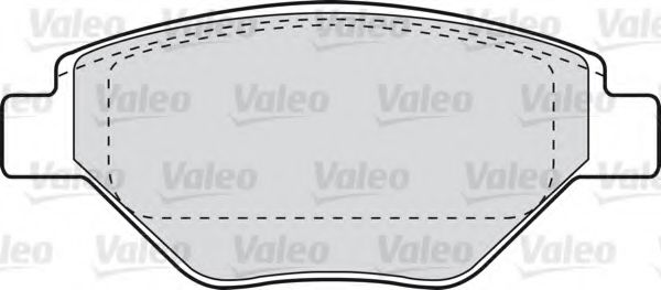 598557 VALEO Brake System Brake Pad Set, disc brake