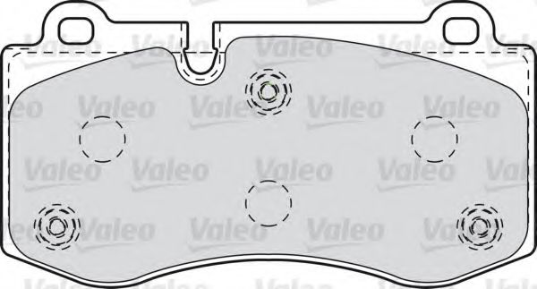 598995 VALEO Brake System Brake Pad Set, disc brake