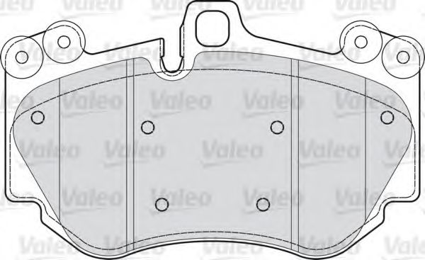 598709 VALEO Brake Pad Set, disc brake