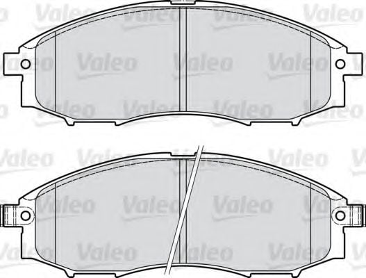 598889 VALEO Brake Pad Set, disc brake