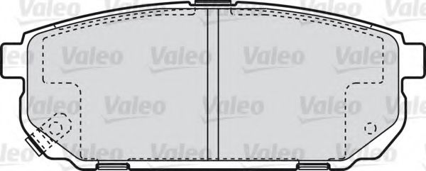 598823 VALEO Brake Pad Set, disc brake