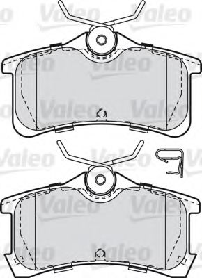 598810 VALEO Brake Pad Set, disc brake