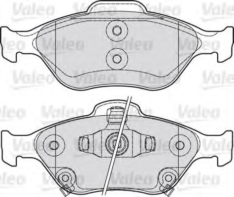 601026 VALEO Brake Pad Set, disc brake