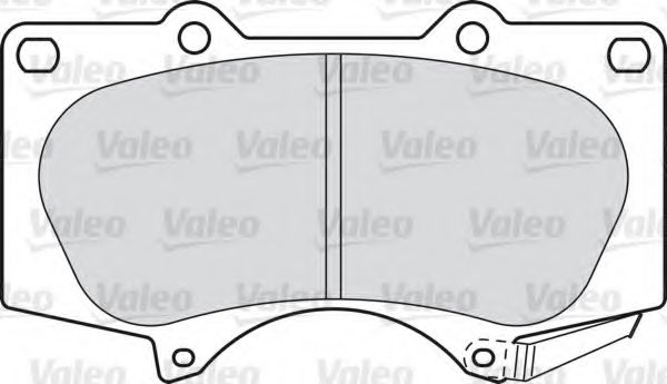 598857 VALEO Brake Pad Set, disc brake