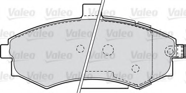 598781 VALEO Brake Pad Set, disc brake