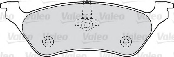 598755 VALEO Brake Pad Set, disc brake