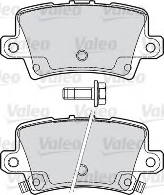 598849 VALEO Brake Pad Set, disc brake