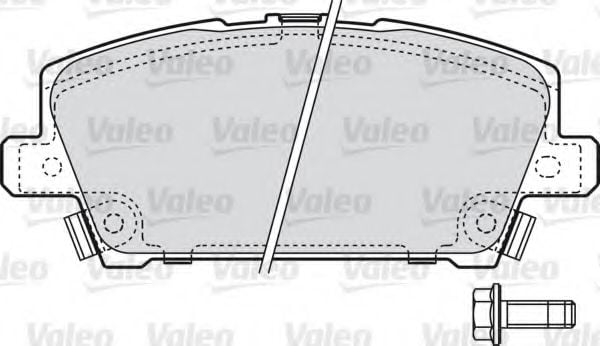598803 VALEO Brake Pad Set, disc brake