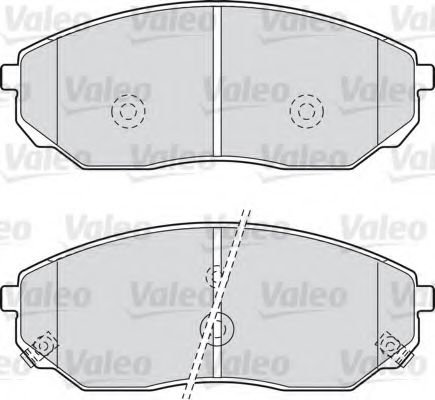 598654 VALEO Brake Pad Set, disc brake