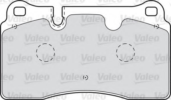 598994 VALEO Brake Pad Set, disc brake