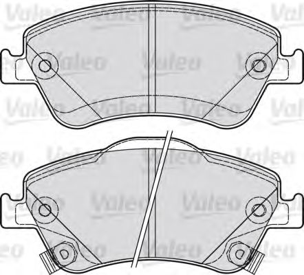 601040 VALEO Brake System Brake Pad Set, disc brake