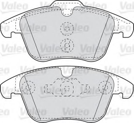 598879 VALEO Brake System Brake Pad Set, disc brake