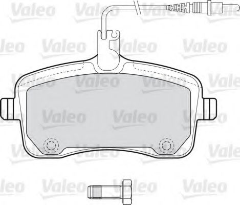 598662 VALEO Brake Pad Set, disc brake