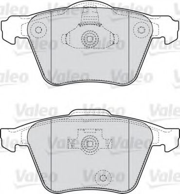 598657 VALEO Brake Pad Set, disc brake