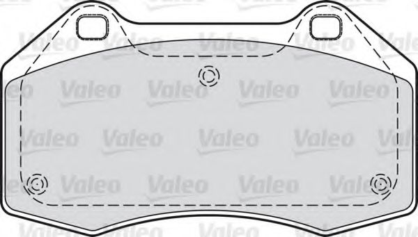 598861 VALEO Brake Pad Set, disc brake