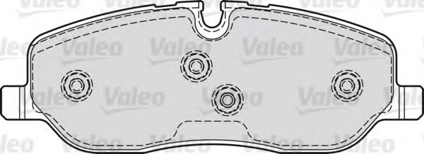 598741 VALEO Brake Pad Set, disc brake
