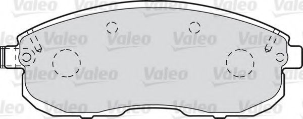 601013 VALEO Brake Pad Set, disc brake