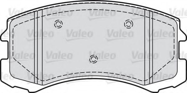 598864 VALEO Brake Pad Set, disc brake