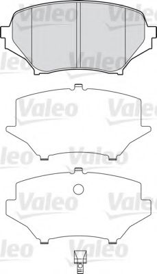 598745 VALEO Brake System Brake Pad Set, disc brake