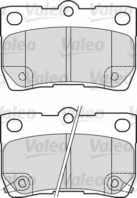 598888 VALEO Brake Pad Set, disc brake