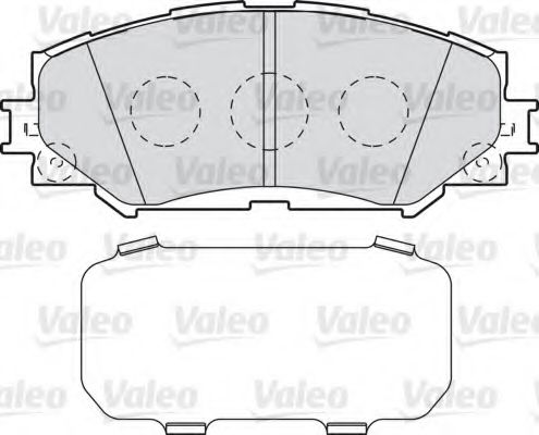598943 VALEO Brake Pad Set, disc brake
