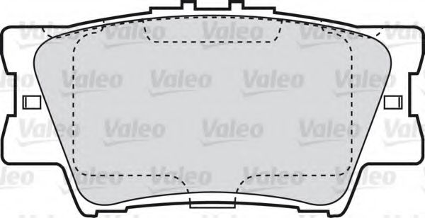 598819 VALEO Brake Pad Set, disc brake