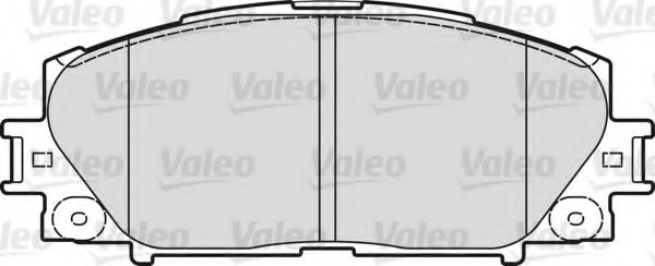 598896 VALEO Brake System Brake Pad Set, disc brake