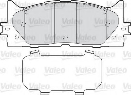 598890 VALEO Brake System Brake Pad Set, disc brake