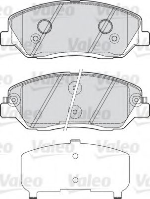 598937 VALEO Brake Pad Set, disc brake