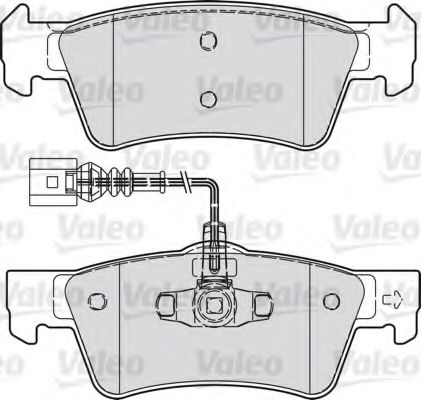 598967 VALEO Brake Pad Set, disc brake