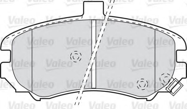 598739 VALEO Brake Pad Set, disc brake