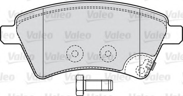 598804 VALEO Brake Pad Set, disc brake