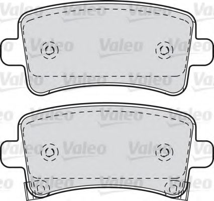 601049 VALEO Brake Pad Set, disc brake