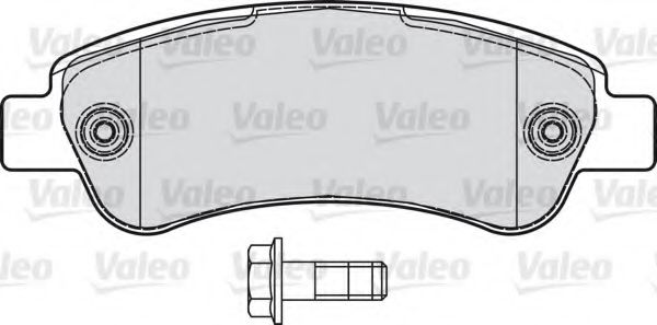 598892 VALEO Brake Pad Set, disc brake