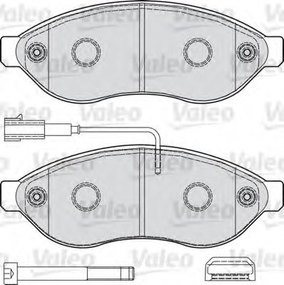598891 VALEO Brake Pad Set, disc brake