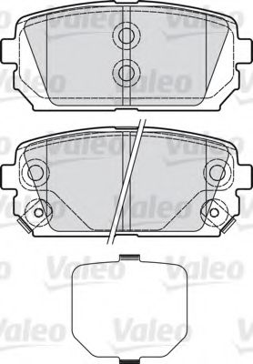 598945 VALEO Brake Pad Set, disc brake