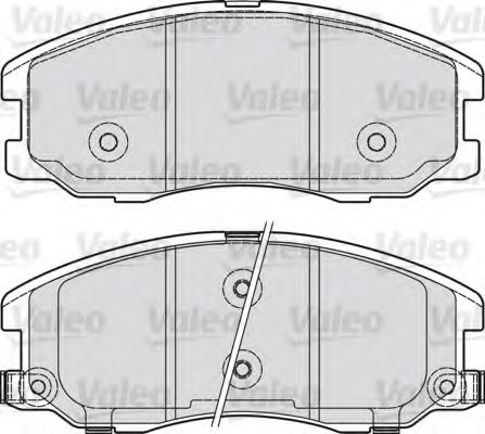 598942 VALEO Brake System Brake Pad Set, disc brake