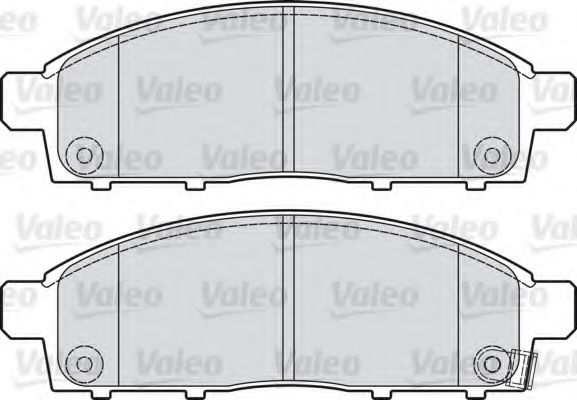598893 VALEO Brake Pad Set, disc brake